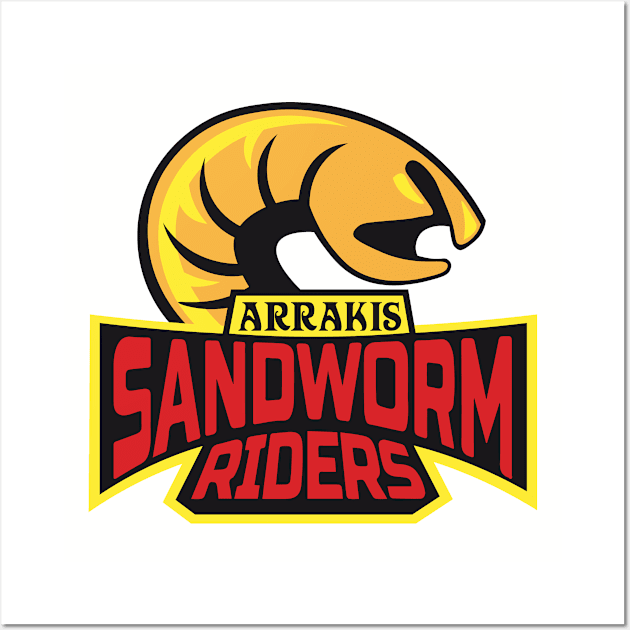 Dune Arrakis Sandworm Riders Wall Art by Rebus28